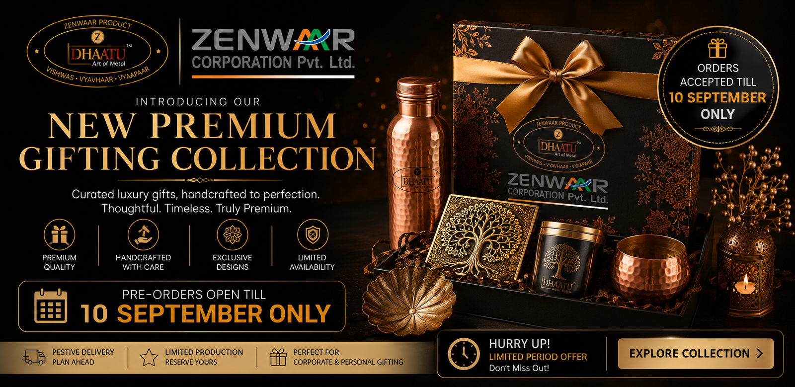 Zenwaar Grand Festive Sale - Flat 50% Off across Minaz, BlackMamba, Dhaatu & Imprints. Click to Shop & Place Order!